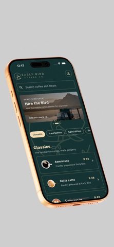 Early Bird Coffee app preview 1