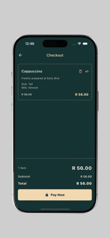 Early Bird Coffee app preview 3